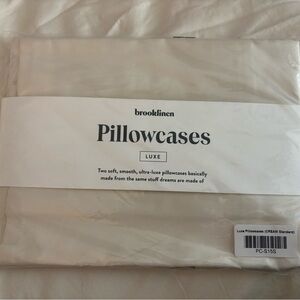 Brooklinen Luxe Pillowcases - Standard - Cream